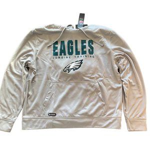 NEW New Era Philadelphia Eagles Combine Training Sweatshirt Hoodie XXL NFL Gray
